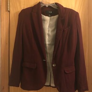 Burgundy blazer